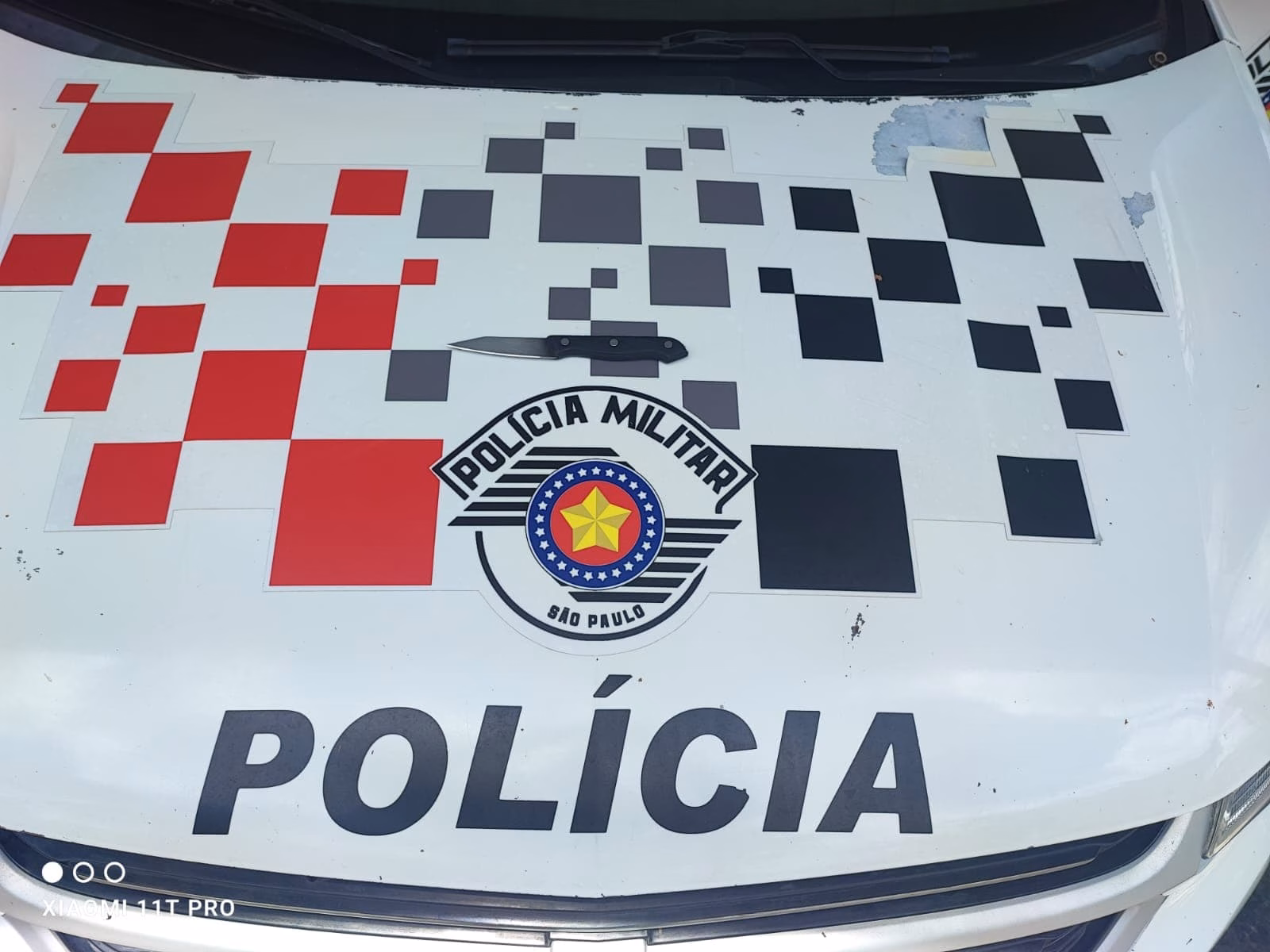 faca usada em tentativa de homicídio na zona norte de São José dos Campos
