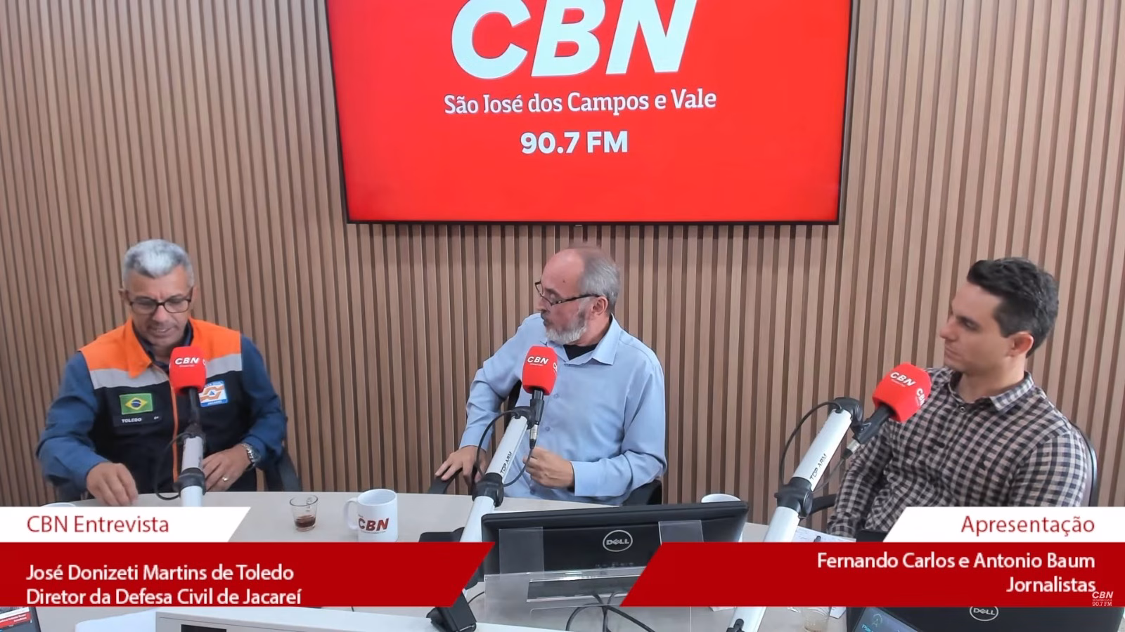 Diretor da Defesa Civil de Jacareí, José Donizeti Martins de Toledo, em entrevista ao Jornal CBN Vale 1ª Edição desta terça-feira (6)