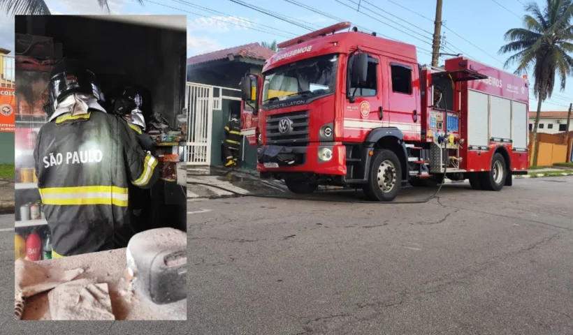 Incêndio em adega mobiliza bombeiros em Caraguatatuba
