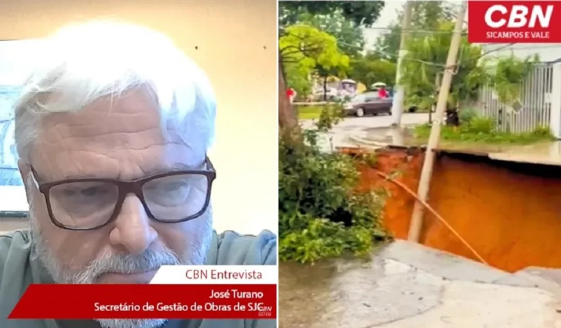 Cratera no Jardim Imperial: obras emergenciais avançam