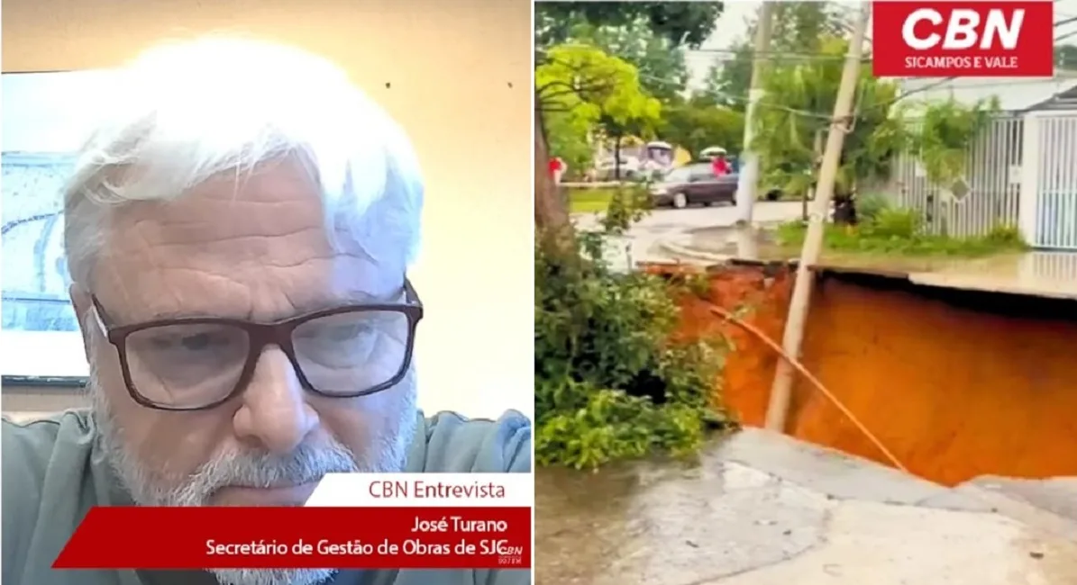 Cratera no Jardim Imperial: obras emergenciais avançam