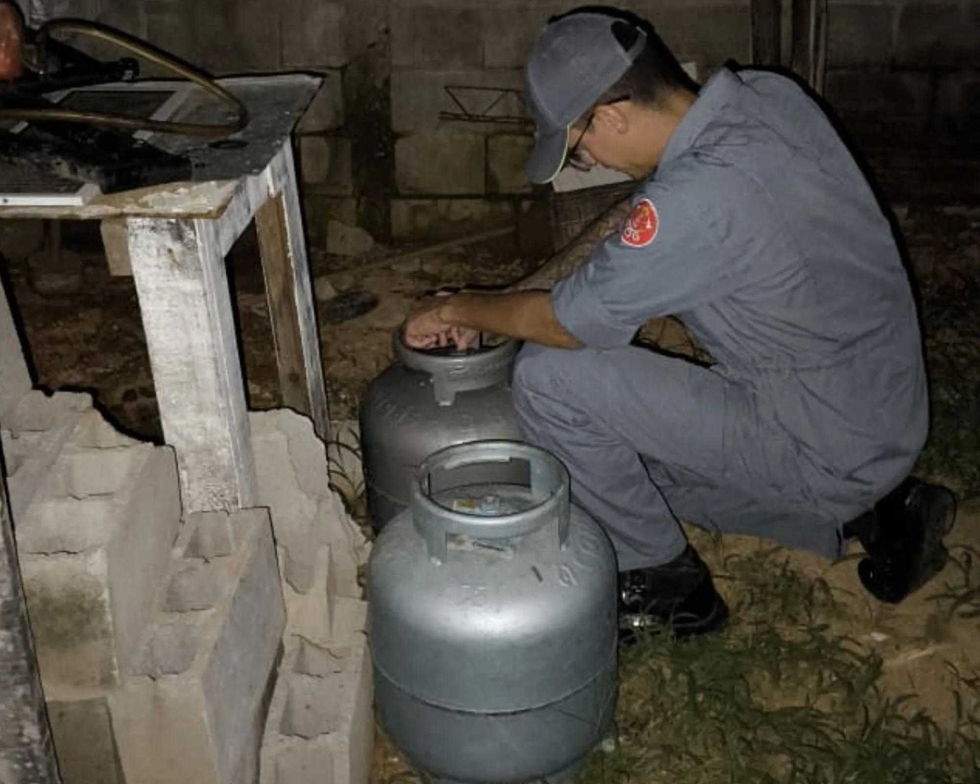 Vazamento de gás mobiliza bombeiros no Perequê Açu, em Ubatuba