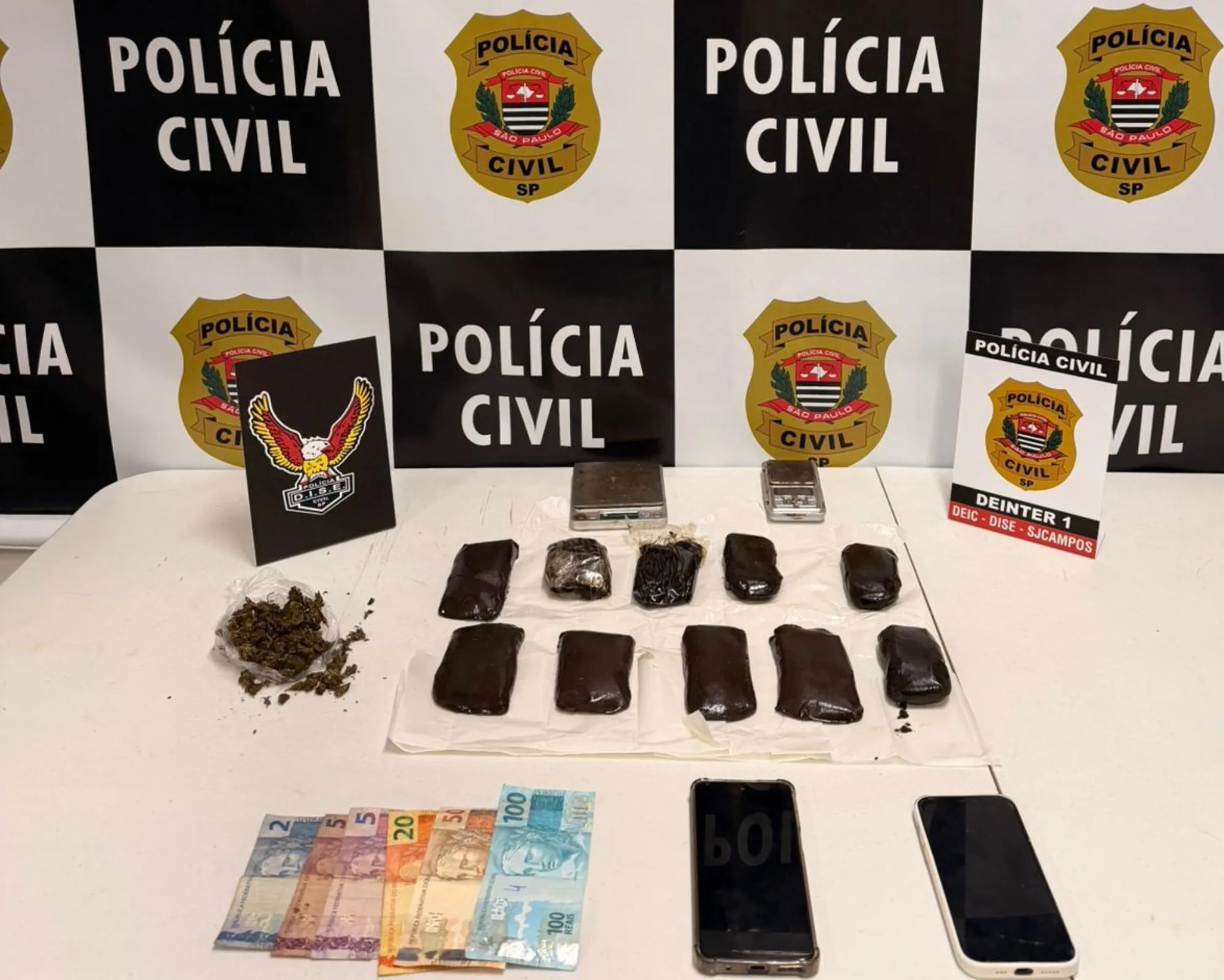 Operação da Polícia Civil termina com dois presos e prejuízo de 20 mil ao crime organizado