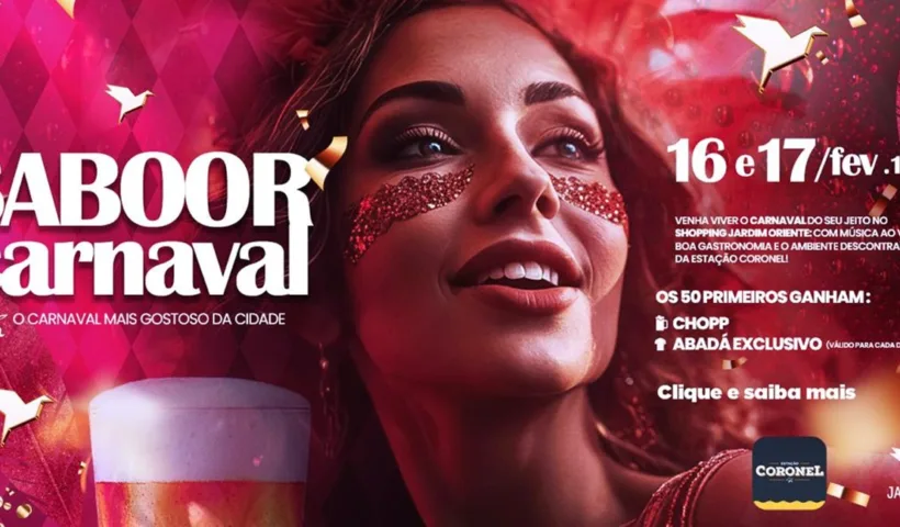 Shopping Jardim Oriente terá Carnaval com shows e brindes