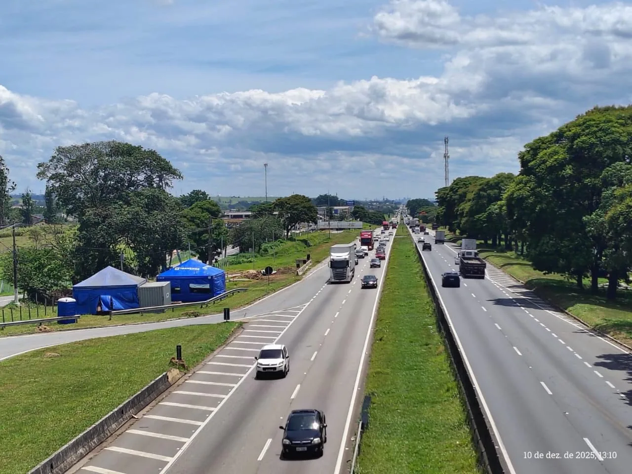 Via Dutra terá pista interditada para lançamento de viga, em cidade do Vale