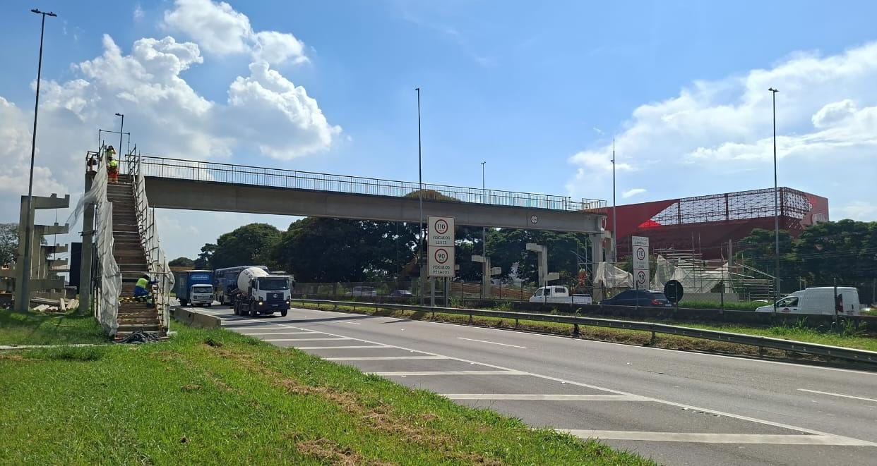 Trecho da Dutra em Caçapava
