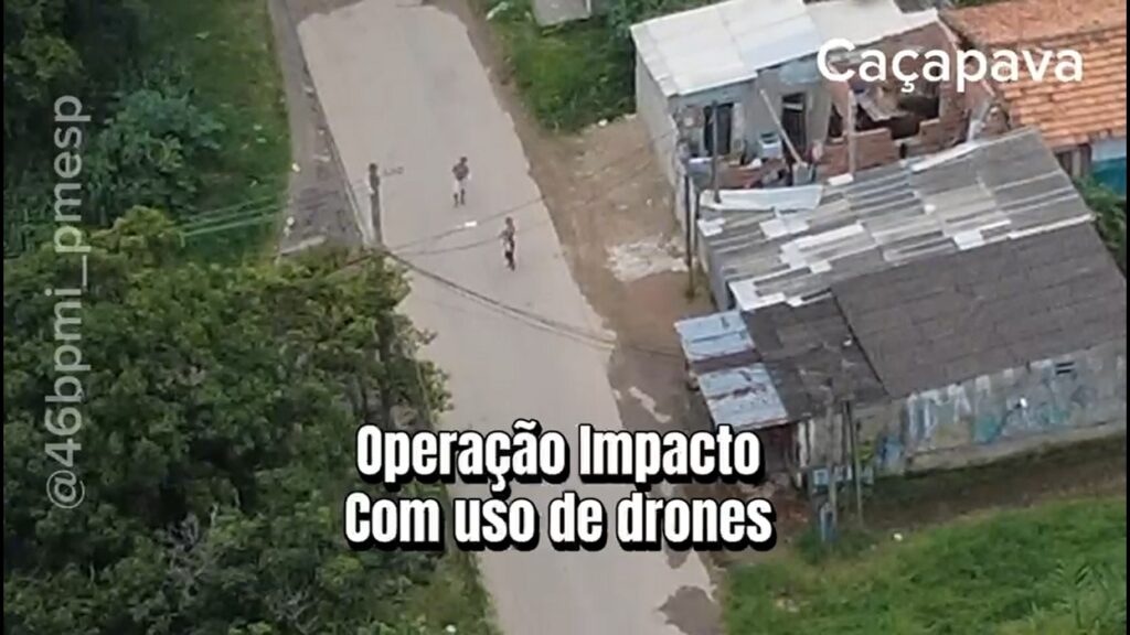 Drone ajuda PM a flagrar tráfico e apreender drogas em Caçapava