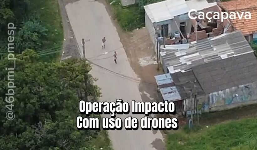 Drone ajuda PM a flagrar tráfico e apreender drogas em Caçapava