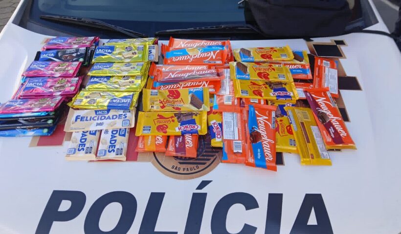 Homem é preso por furtos de chocolates no centro de Caçapava