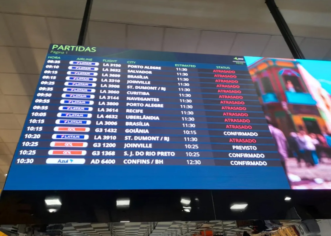 Falha no tráfego aéreo paralisa voos em SP; saiba a situação em SJC