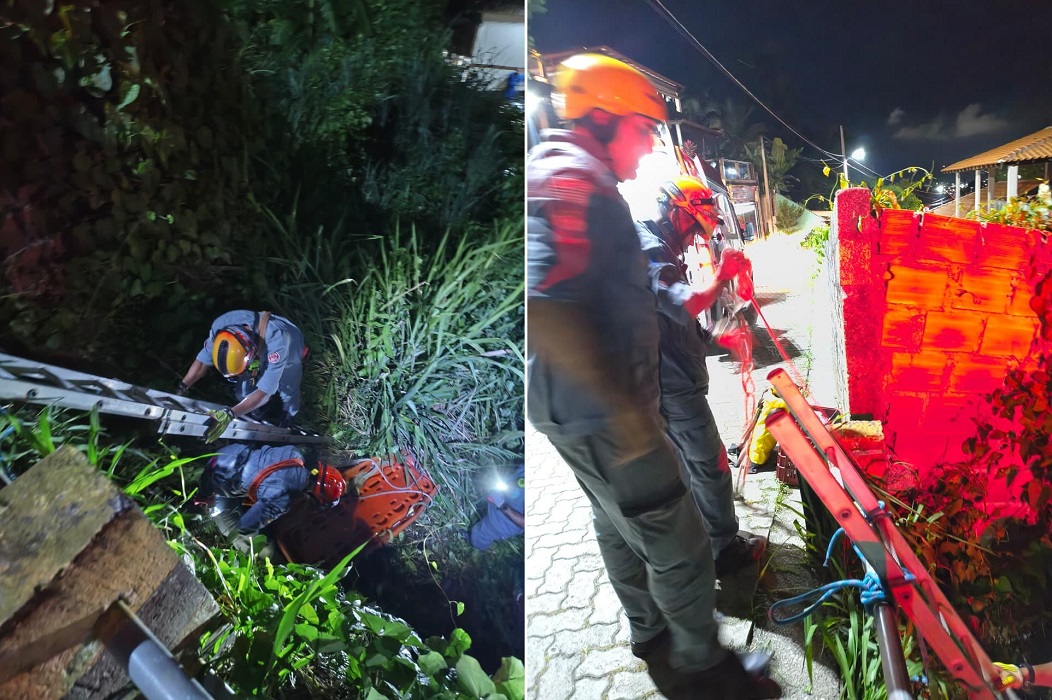 Homem embriagado cai de 4 metros e é imobilizado após resistir a socorro em Ilhabela