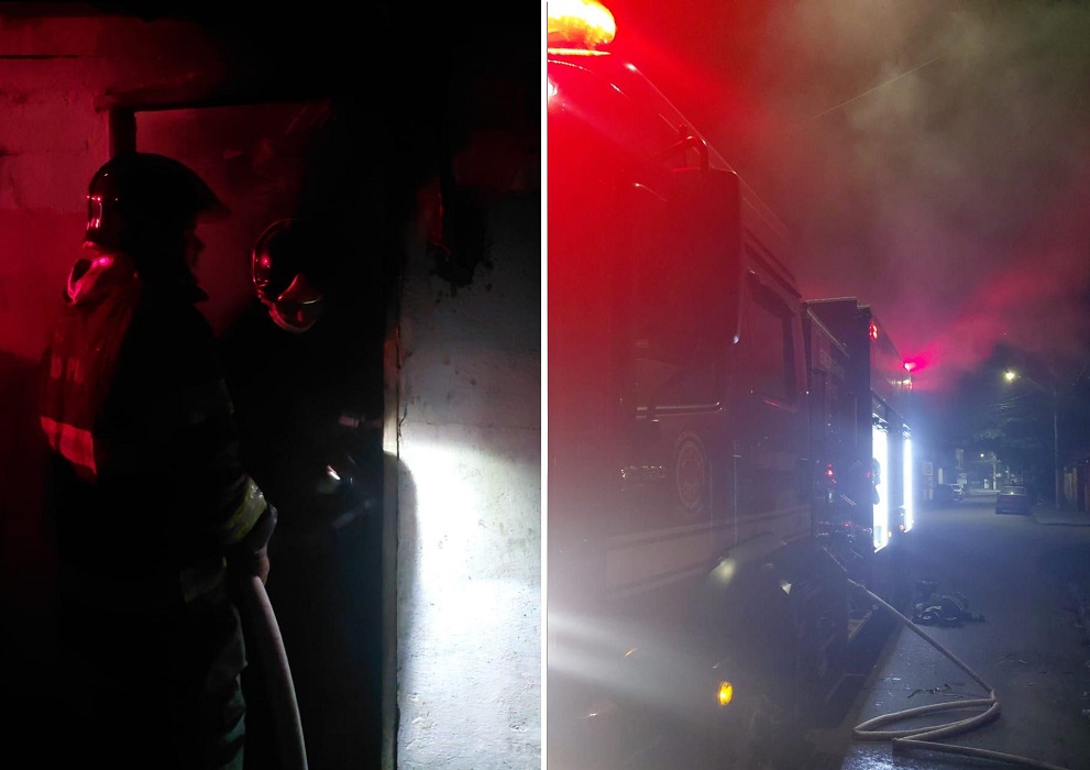 Incêndio destrói kitnet em Caraguatatuba
