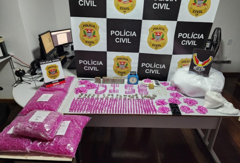 droga apreendida em operação da Polícia Civil em Jacareí