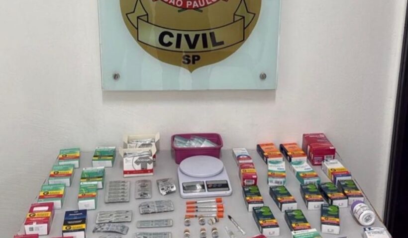 Medicamentos irregulares apreendidos em São Sebastião