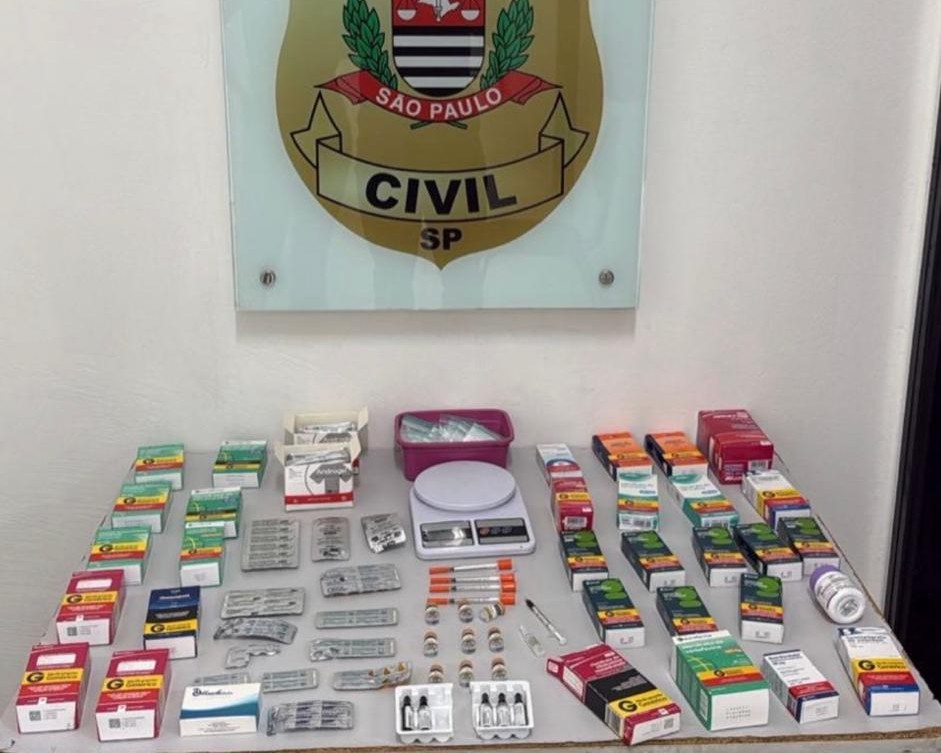 medicamentos irregulares apreendidos em São Sebastião