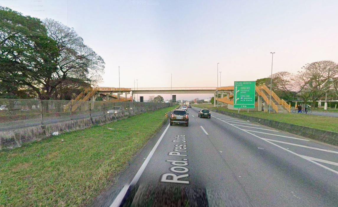km 128 da Dutra em Caçapava