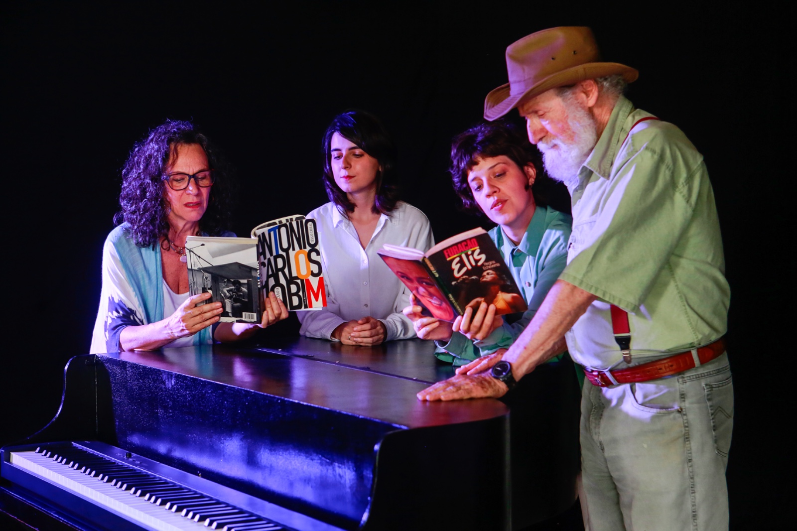 Integrantes do grupo Yulle, que fazem o  Tributo a Tom Jobim