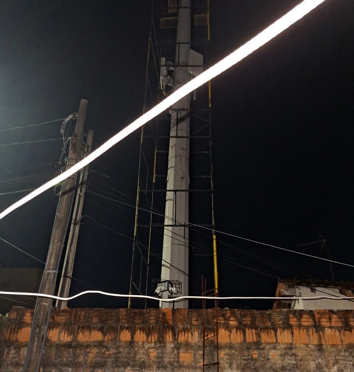 torre onde trabalhador morreu após queda