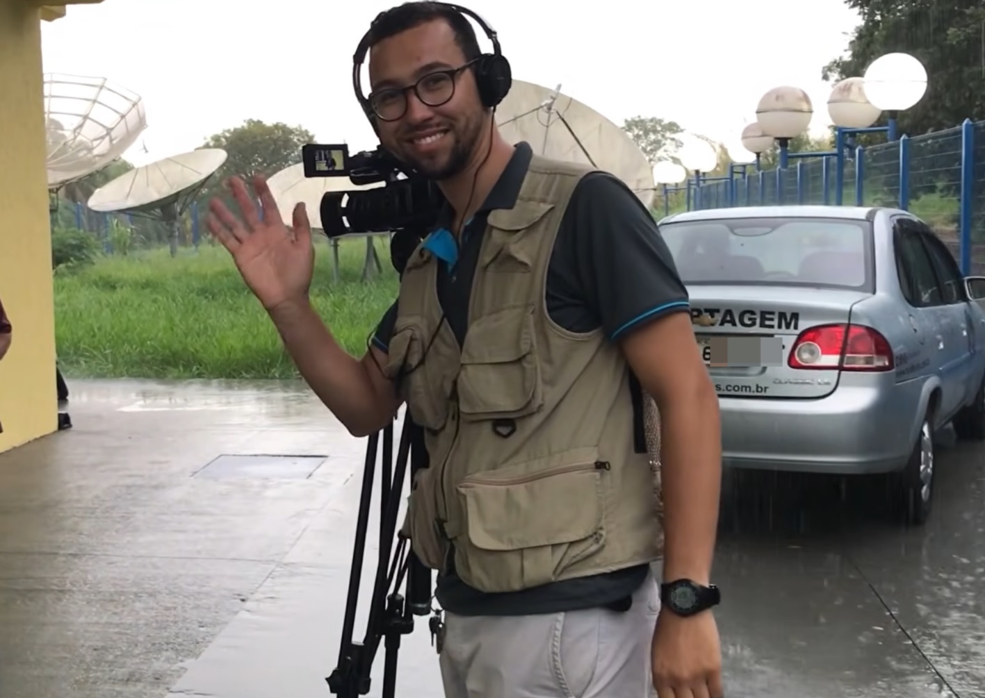 cinegrafista Luiz Felipe de Oliveira, de 28 anos, morto em acidente de trânsito no vale do paraíba