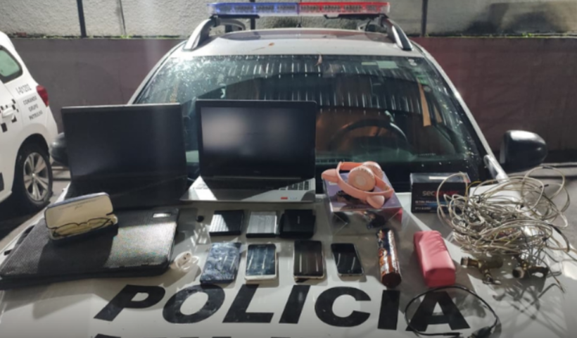 o 1º Batalhão de Polícia Militar do Interior prenderam um criminoso por furto qualificado a estabelecimentos comerciais na região central de São José dos Campos
