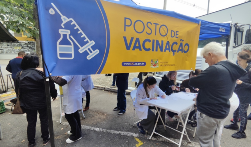 vacinação contra a gripe nas feiras livres continua nesta semana em São José dos Campos