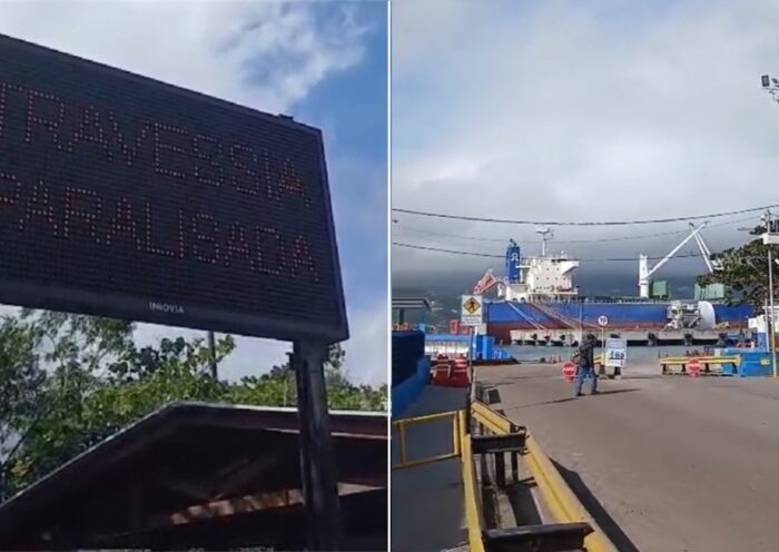 Travessia de balsa entre São Sebastião e Ilhabela é suspensa por ventos fortes