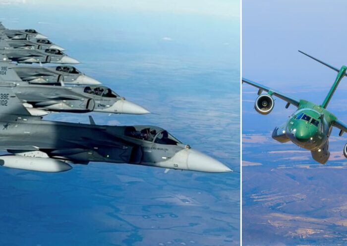FAB leva caças Gripen e aeronaves da Embraer ao Chile para exercício multinacional