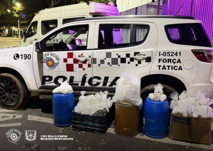 Casal é preso com mais de 78 kg de cocaína em Pindamonhangaba