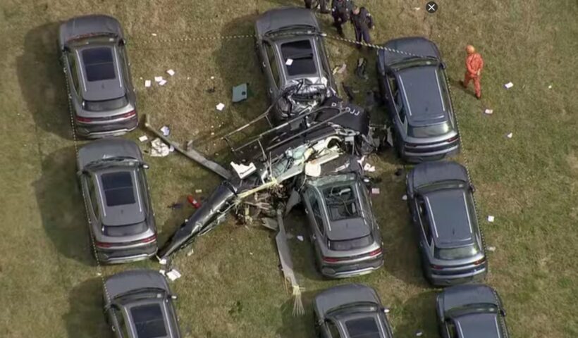 VÍDEO: Queda de helicópteros deixa ao menos 6 mortos no Rio