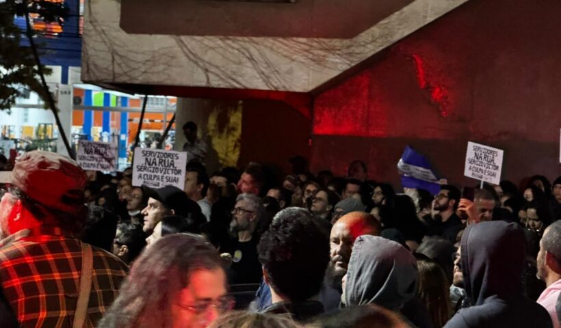 Manifestação dos servidores municipais de Taubaté