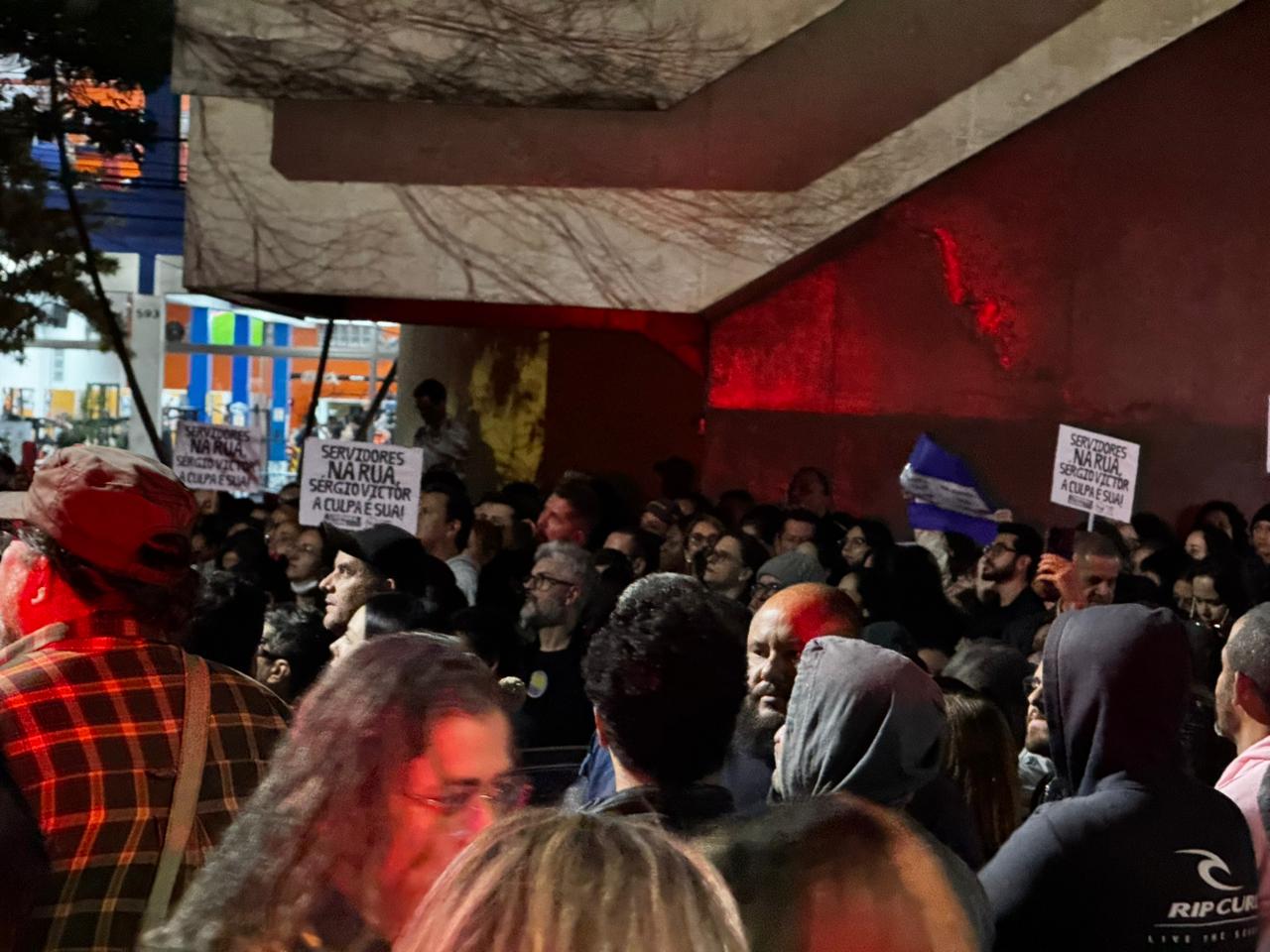 Manifestação dos servidores municipais de Taubaté