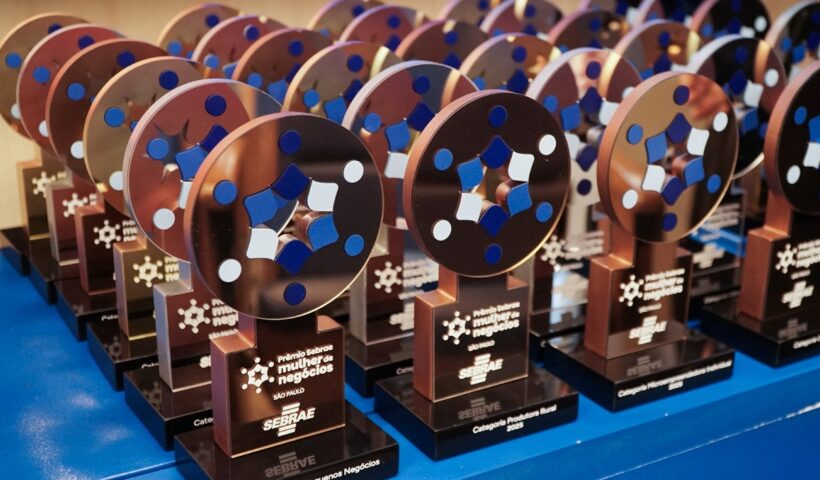 Troféus do Prêmio Sebrae Mulher de Negócios