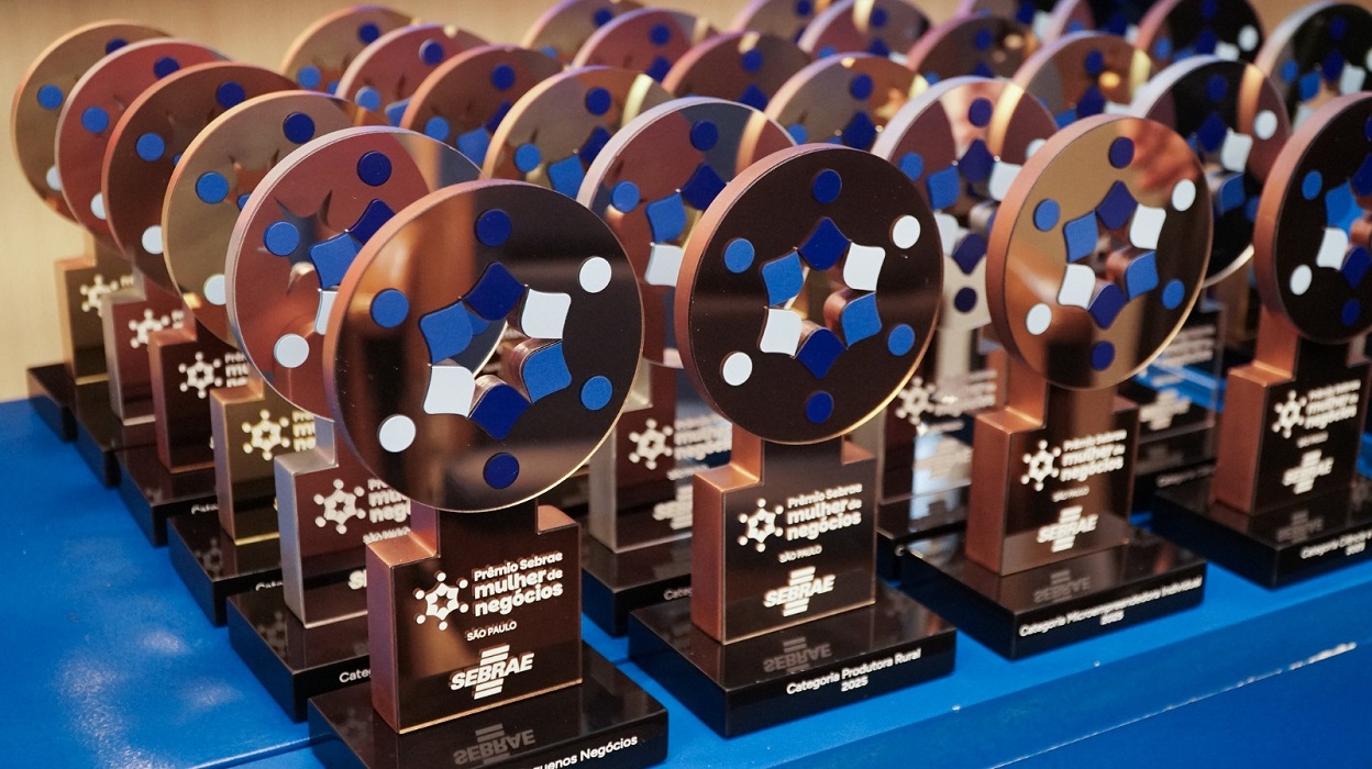 Troféus do Prêmio Sebrae Mulher de Negócios