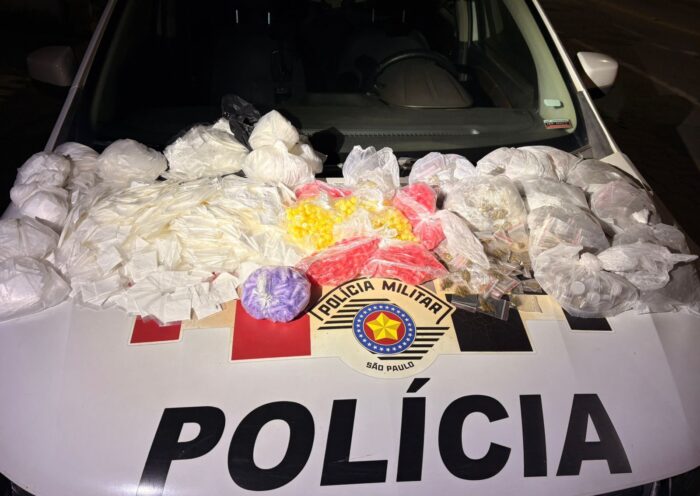 Drogas apreendidas em operação em Guaratinguetá