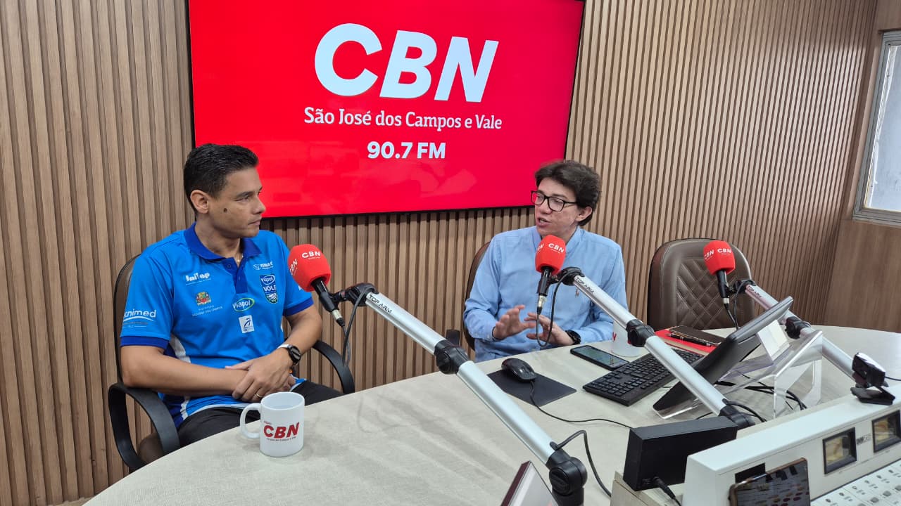 Douglas Sousa durante entrevista ao programa CBN Vale Esportes desta terça-feira (23)