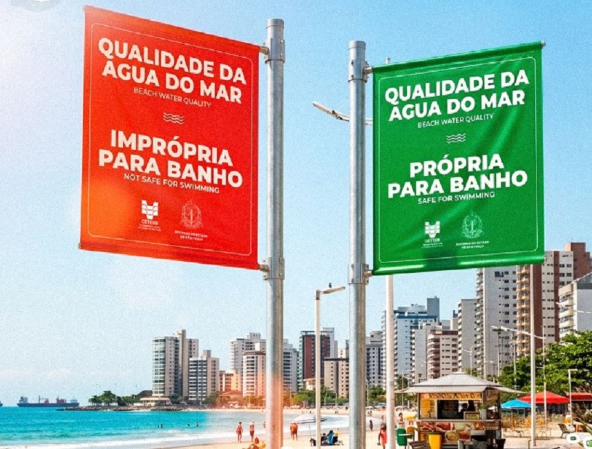 Vovas bandeiras; Litoral Norte registra apenas 1 praia imprópria para banho, diz CETESB