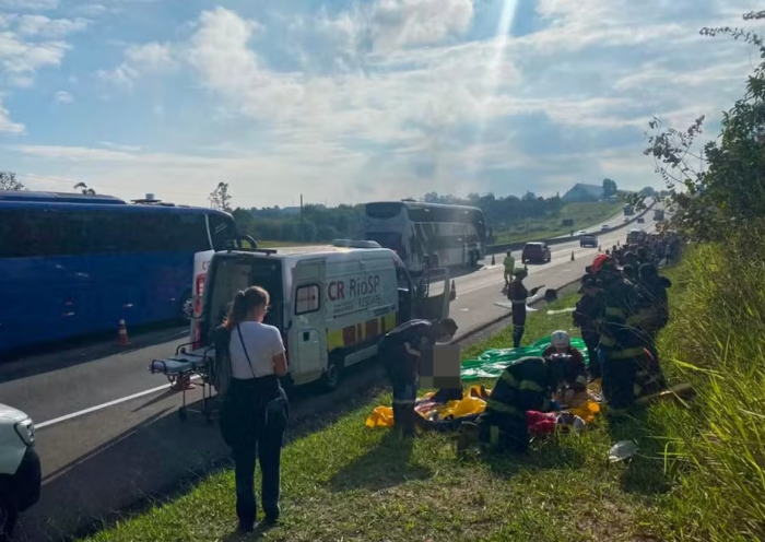 Acidente aconteceu no km 121 da Dutra em Caçapava