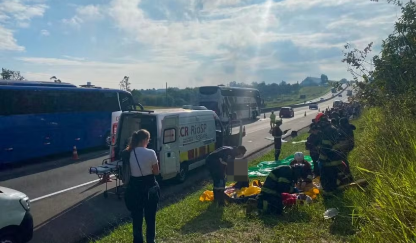 Acidente aconteceu no km 121 da Dutra em Caçapava