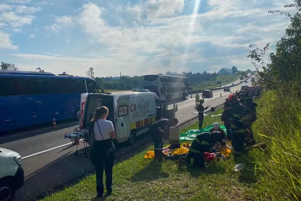 Acidente aconteceu no km 121 da Dutra em Caçapava