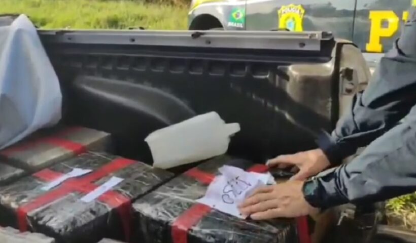 drogas apreendidas em veículo acidentado em Caçapava