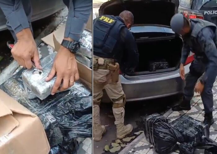 PRF apreende 102 kg de cocaína após perseguição na Dutra, em Taubaté