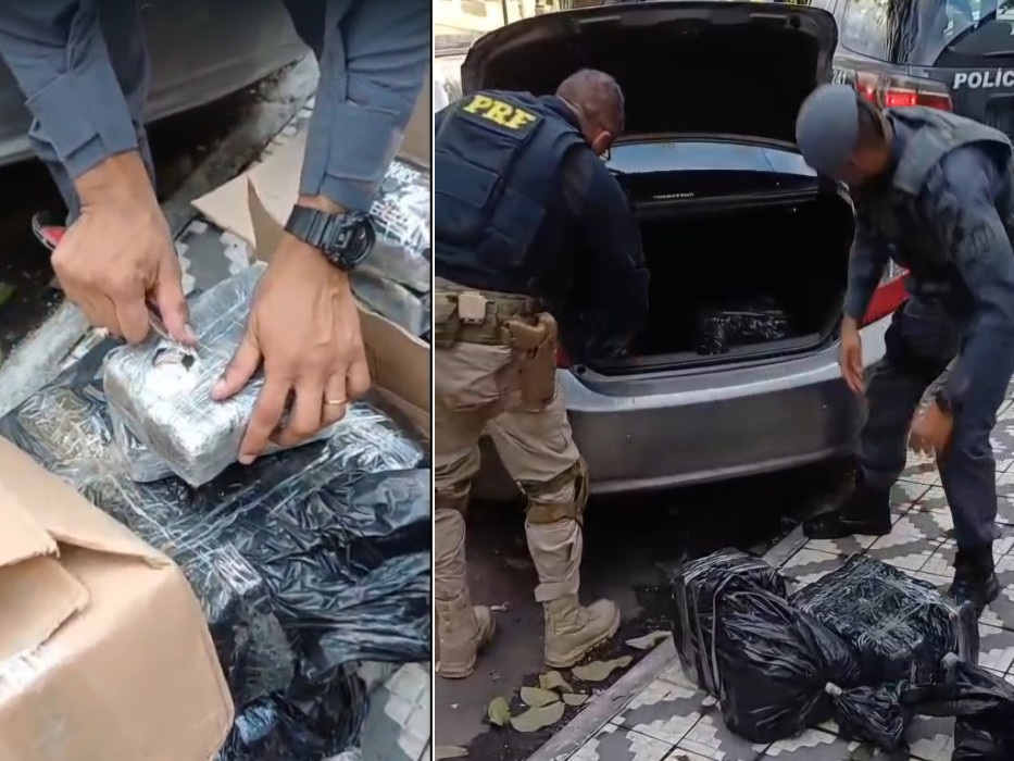 PRF apreende 102 kg de cocaína após perseguição na Dutra, em Taubaté