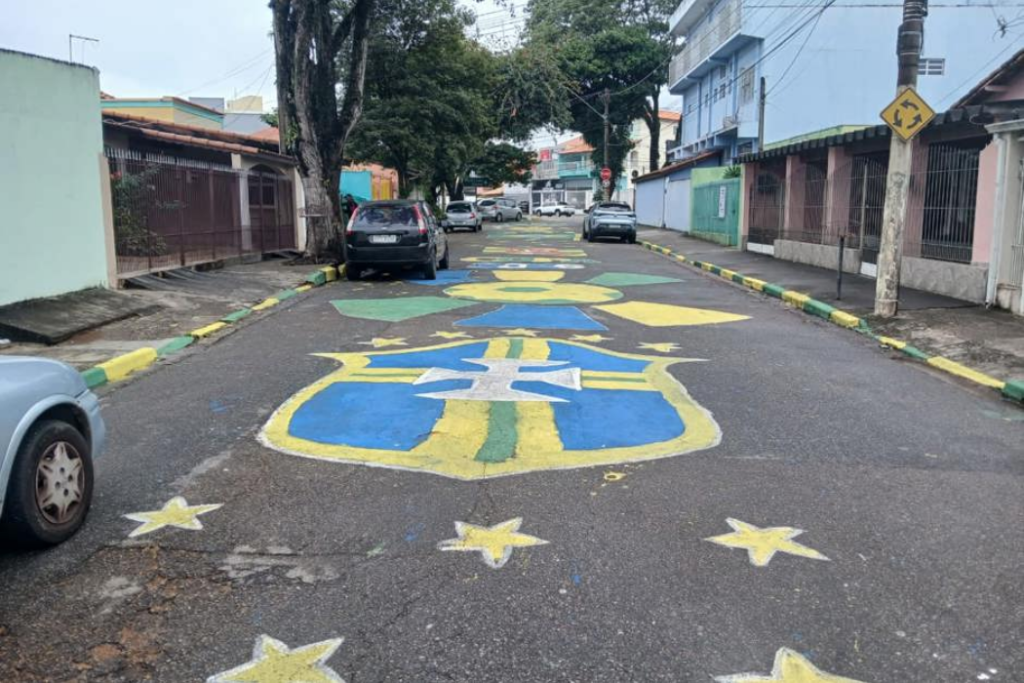 Prefeitura de São José dos Campos autorizou a pintura de 86 ruas para as comemorações da Copa do Mundo
