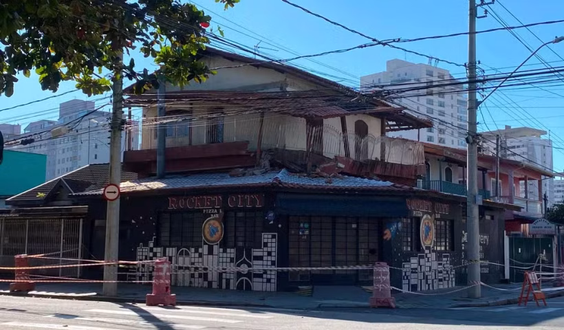 Imóvel Interditado na zona sul de São José dos Campos. Foto: Laurene Santos/G1
