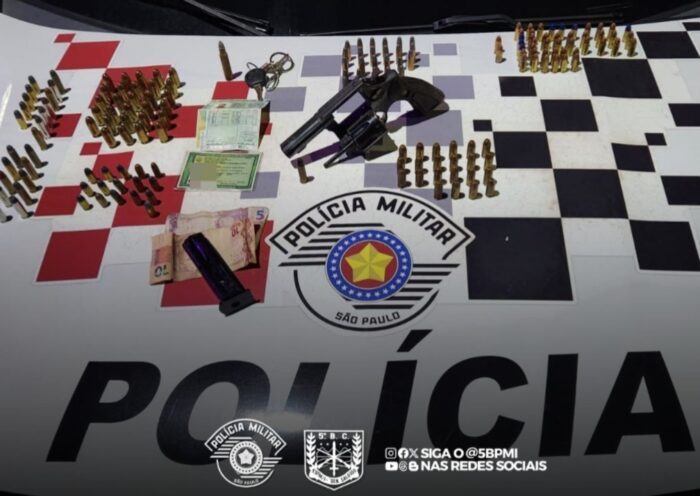 Homem é preso em Tremembé por violência doméstica, ameaça de morte e arsenal de munições