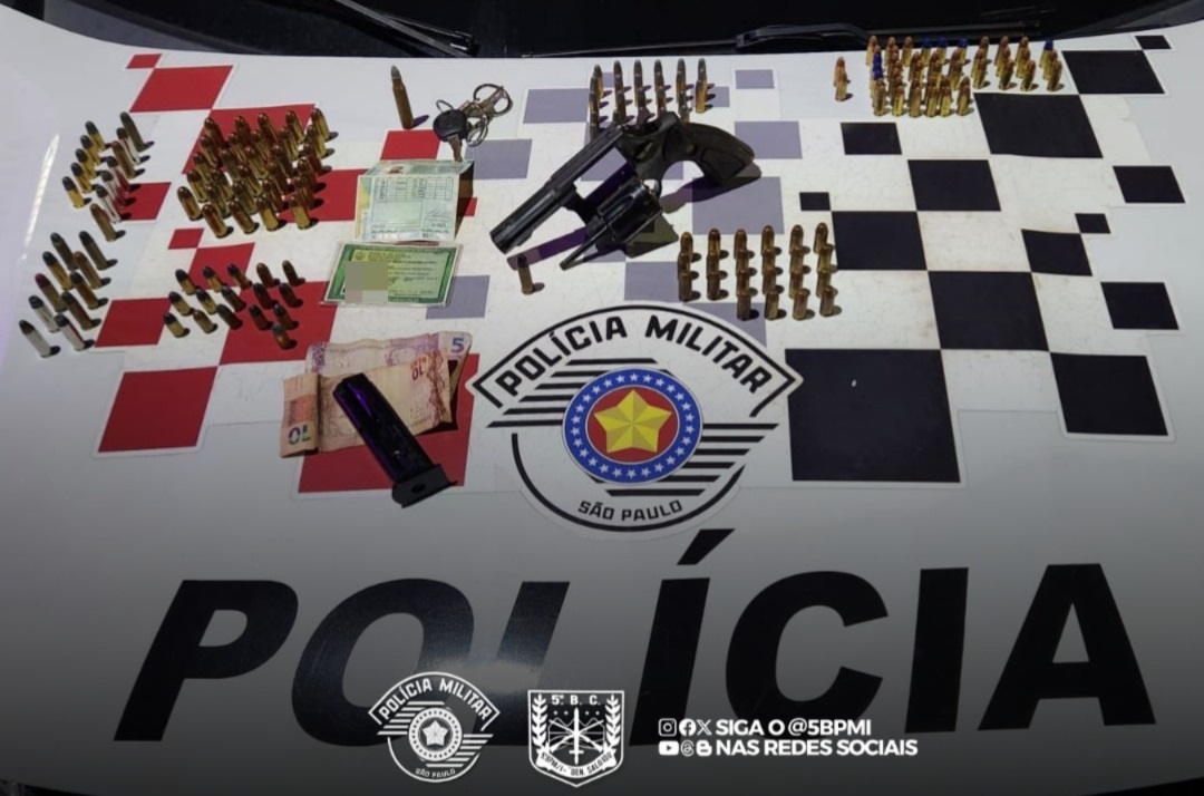 Homem é preso em Tremembé por violência doméstica, ameaça de morte e arsenal de munições
