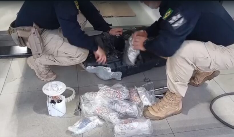 PRF apreende carga de anabolizantes e remédios para emagrecimento na Via Dutra