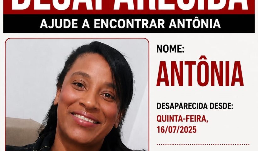 DESAPARECIDA: família de Taubaté pede ajuda para localizar Antônia, de 29 anos