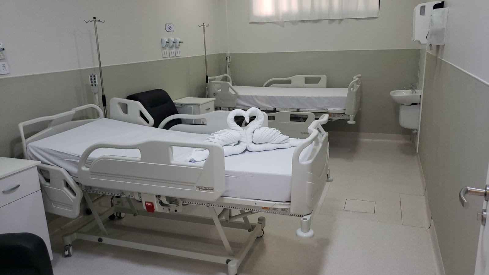 Novo leito do Hospital de Retaguarda de São José dos Campos