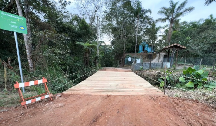 Prefeitura de São José dos Campos conclui substituição de ponte em São Francisco Xavier. Tráfego já está liberado na Estrada José Theodoro de Azevedo.